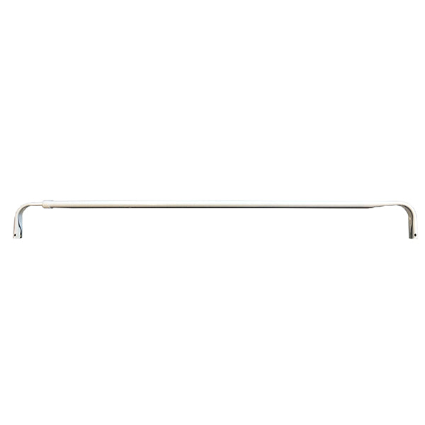 11061 - Single curtain rod- metal- white    48