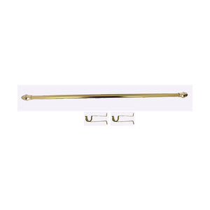 11141 - Curtain rod   7/16"- Gold  28" to 48"- Unit price:  3.00$     (Min: Case of 12)