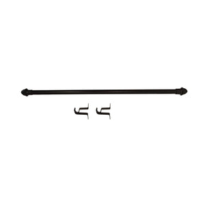 11151 - Curtain rod   7/16"- Black  28" to 48"- Unit price:  2.90$     (Min: Case of 12)