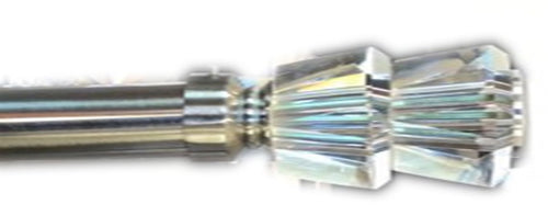 11793 -   66-120'' Ensemble Pole a rideaux en acier /Steel Curtain Rod set 1'' -Unit price:  17.00$     (Min: Case of 6)