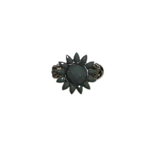 11808 - Curtain clip Silver & Grey diamond 2.5