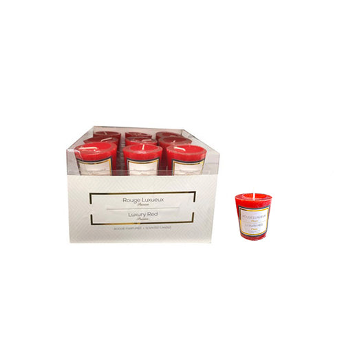 13340 - Votive Candle -  Luxury Red - Unit price: 0.55$ (Min: Case of 18)