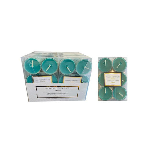 13383 -  Tealight Candle - Green Emerald - Unit price:  1.45$  (Min: Case of 12)