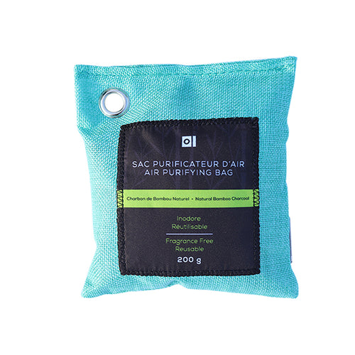 13801 -  Bamboo Purifying Charcoal Bag - 200g - Blue - Unit price:  2.3$ (Min: Case of 12)