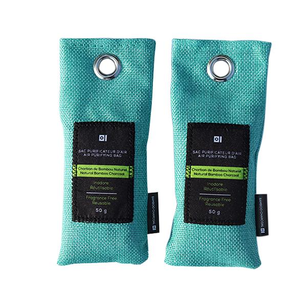 13811 -  Bamboo Purifying Charcoal Bag   - 2 x50g - Blue - Unit price:  2.45$ (Min: Case of 12)