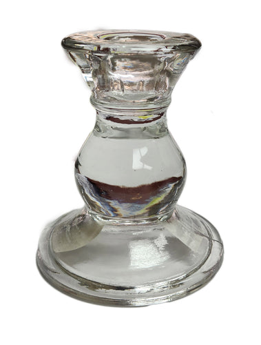 13926 - Glass Taper Candle Holder  3.5