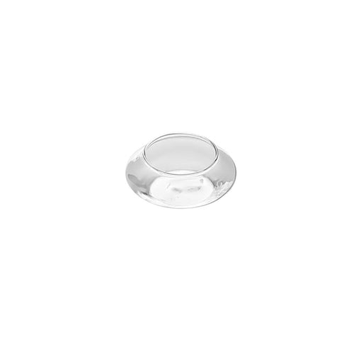 13943 -   Floating Glass Candle Holder  - Clear - 7.2cmx2.7cm - Unit price:  0.85$ (Min: Case of 24)