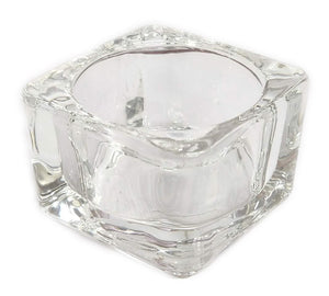 13949-  Glass Candle Holder - D 5x5x3cm - Clear - Unit price:  0.95$ (Min: Case of 24)