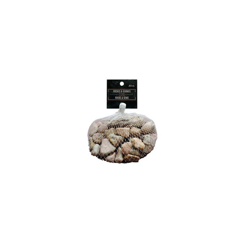 18108 - Natural Pebbles   1.5-2cm -  700g - Light Pink - Unit price:  1.20$ (Min: Case of 16)