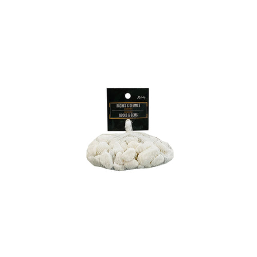 18130 - White Pebbles   8-12mm -  500g - Unit price:  0.95$ (Min: Case of 24)