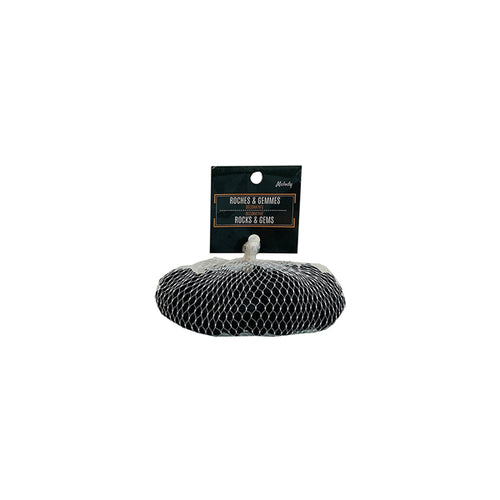 18131 -  Black Pebbles   8-12mm -  500g - Unit price:  0.95$ (Min: Case of 24)