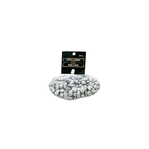 18136-  Silver  Pebbles   8-12mm -  500g - Unit price: 0.95$ (Min: Case of 24)