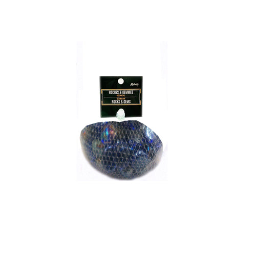 18142 - Blue Glass Nuggets  17-19mm  - 300g - Unit price: 0.95$ (Min: Case of 36)