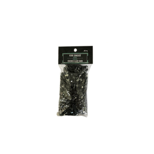 18162-  Crushed Glass  5-8mm - 350g - Black - Unit price: 1.35$ (Min: Case of 24)