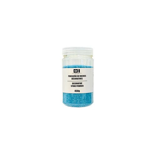 18193 -  Decorative Stone Powder  - Jar 450g - Light Turquoise- Unit price: 1.2$ (Min: Case of 12)