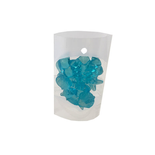 18303 - Ocean Shape Deco - 90g  -  Blue - Unit price: 0.55$ (Min: Case of 24)