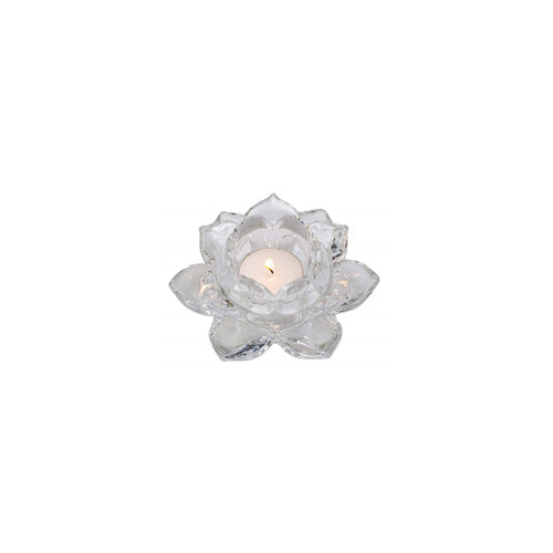 60017 - Glass Flower Candle Holder -  5