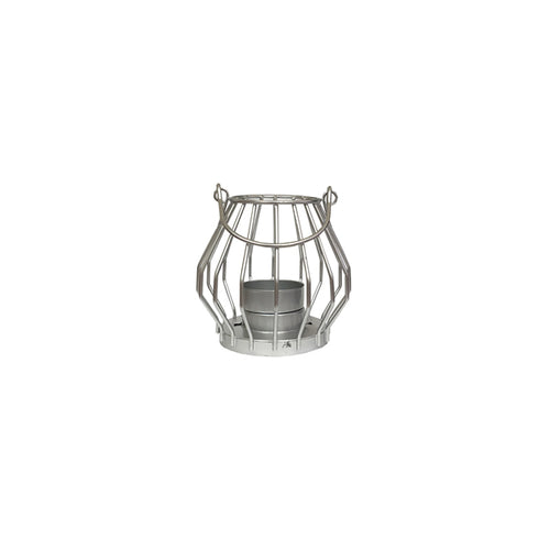 60029 - Iron Silver Candle Holder with Handle -   4