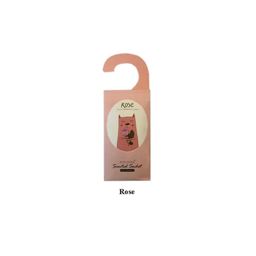 60209 - Scented sachet With Hanger -  Rose - Unit price:  0.95$ (Min: Case of 12)