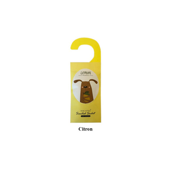 60211 -Scented sachet With Hanger -  Lemon - Unit price:  0.95$ (Min: Case of 12)