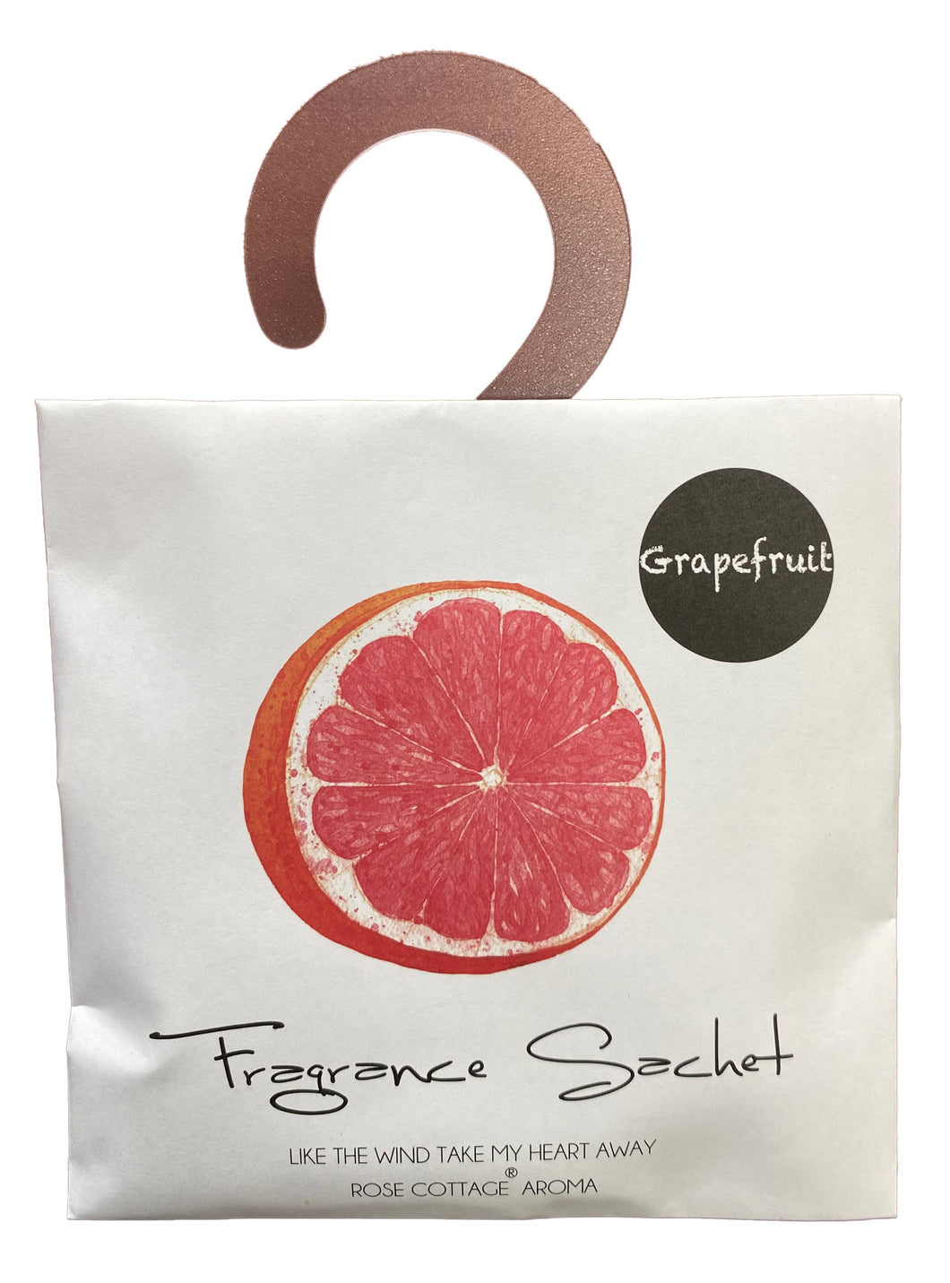 60261 - Scented Sachet Grapefruit / Sachet Parfumé Pamplemousse 11x11cm -  Fruit - Unit price:  0.85$ (Min: Case of 12)