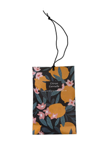 60269 - SACHET PARFUMÉ CITRON-CANELLE / SCENTED SACHET  CITRON CANELLE 11*7CM - Unit price:  0.55$ (Min: Case of 12)