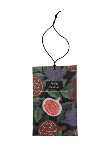 60271 - SACHET PARFUMÉ FRUITS MÉLANGÉS / SCENTED SACHET  FRUITS MELANGES 11*7CM - Unit price:  0.55$ (Min: Case of 12)